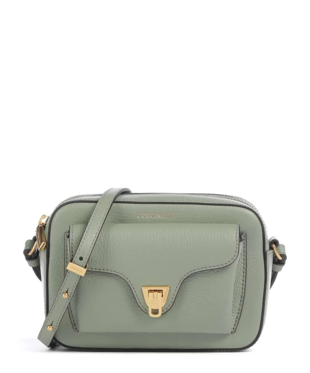 Beat Soft Crossbody bag grained leather greygreen