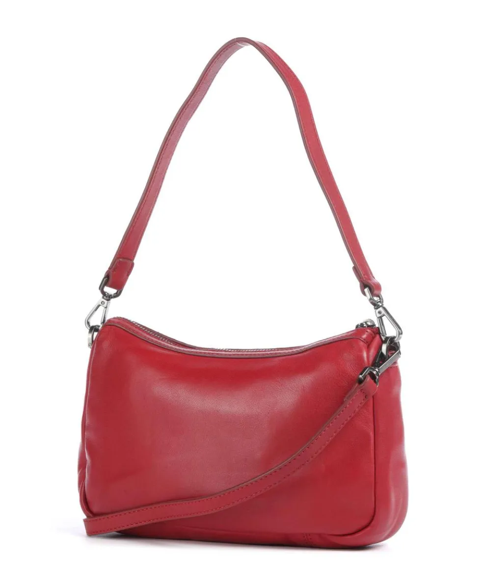 Maia Sheep Natural S Shoulder bag sheepskin leather dark red