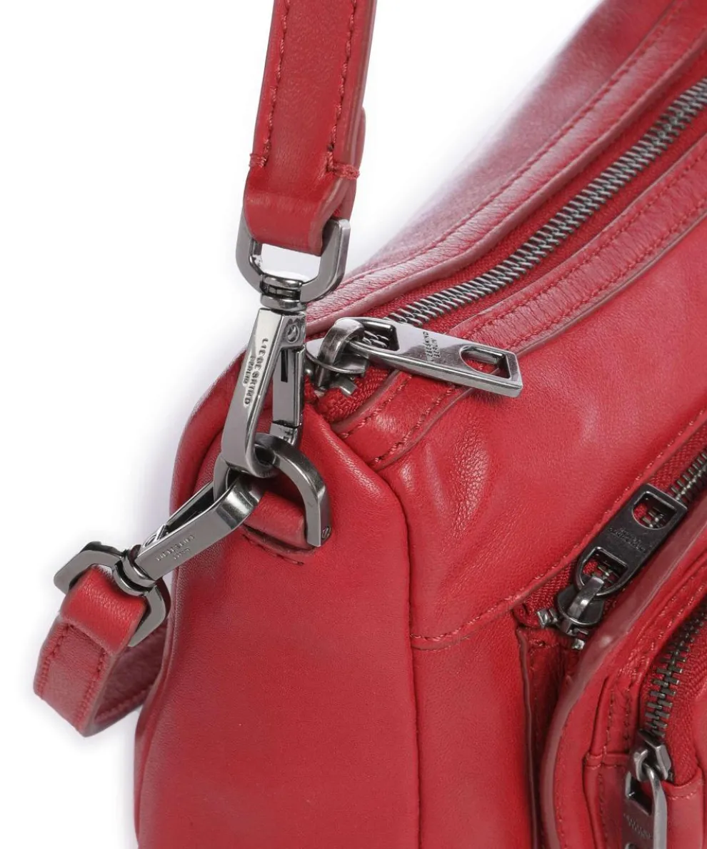 Maia Sheep Natural S Shoulder bag sheepskin leather dark red