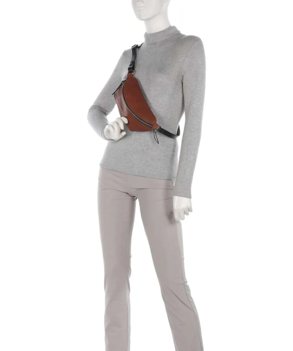 Nabuku Fanny pack fine grain cow leather cognac