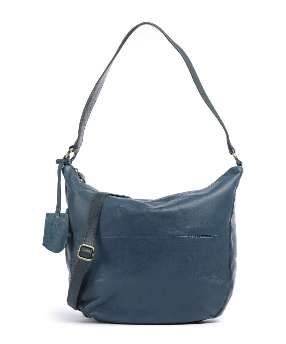 Natural Norah Hobo bag grained cow leather dark blue