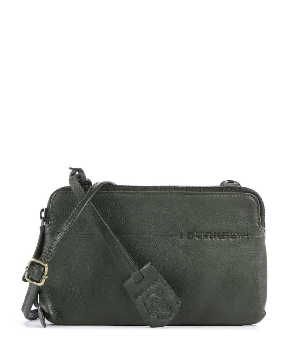 Natural Norah Wallet grained cow leather dark green