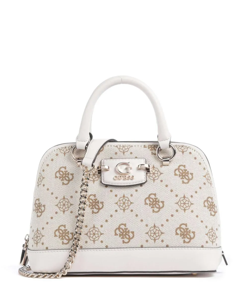 Neda 4G Peony Logo Handbag canvas cream