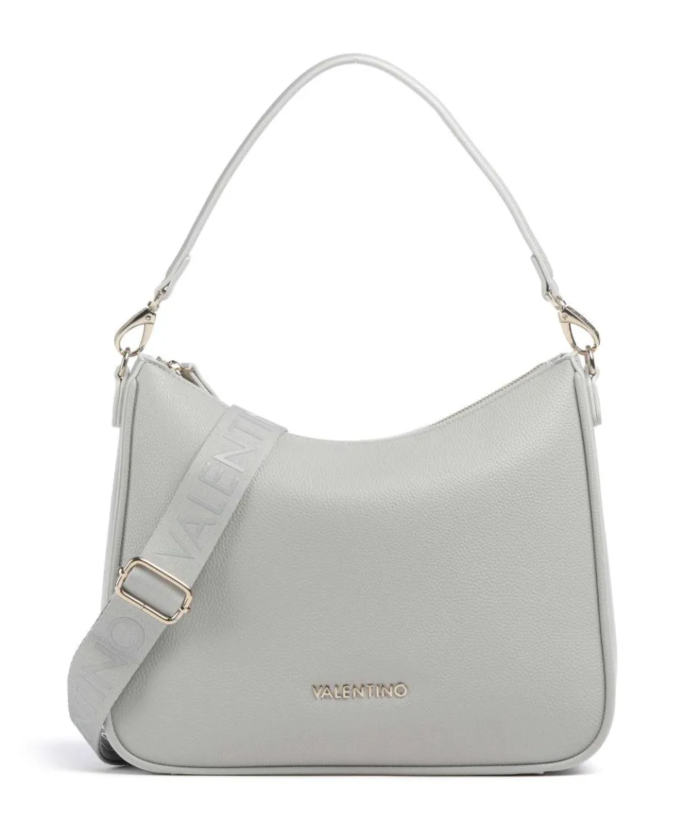 Never Hobo bag imitation leather light grey