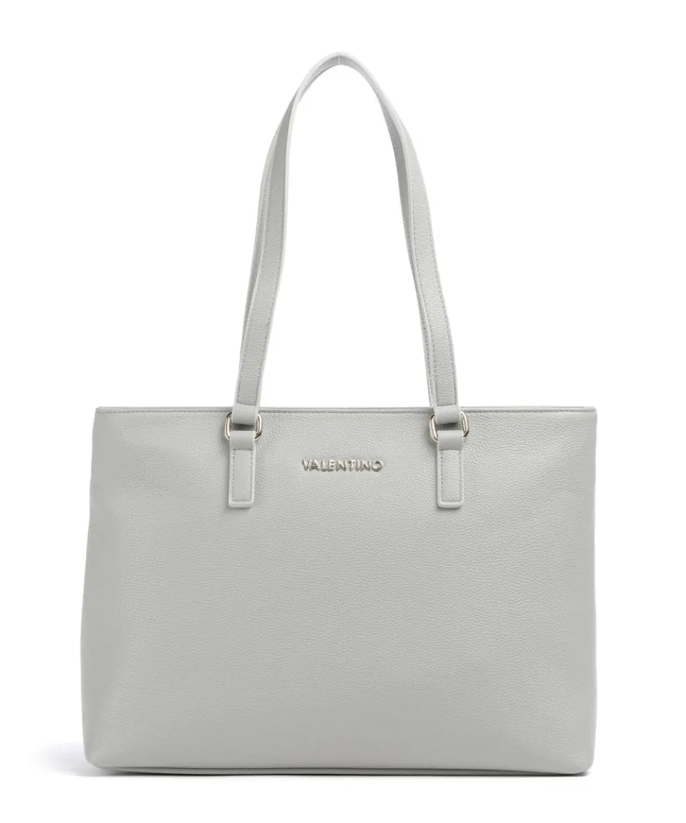 Never Tote bag imitation leather light grey