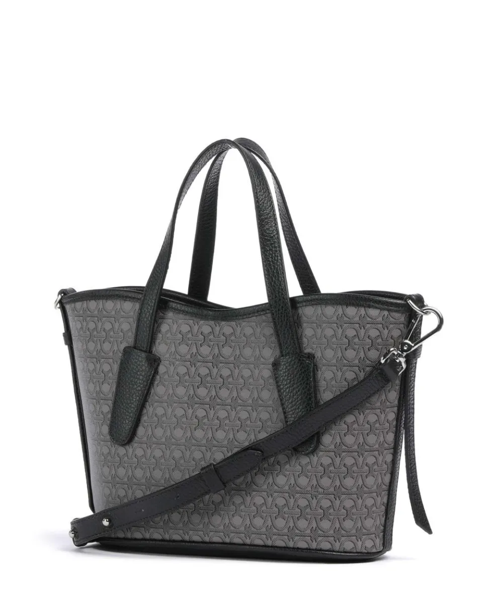 Never Without Bag Monogram Handbag cotton grey/black