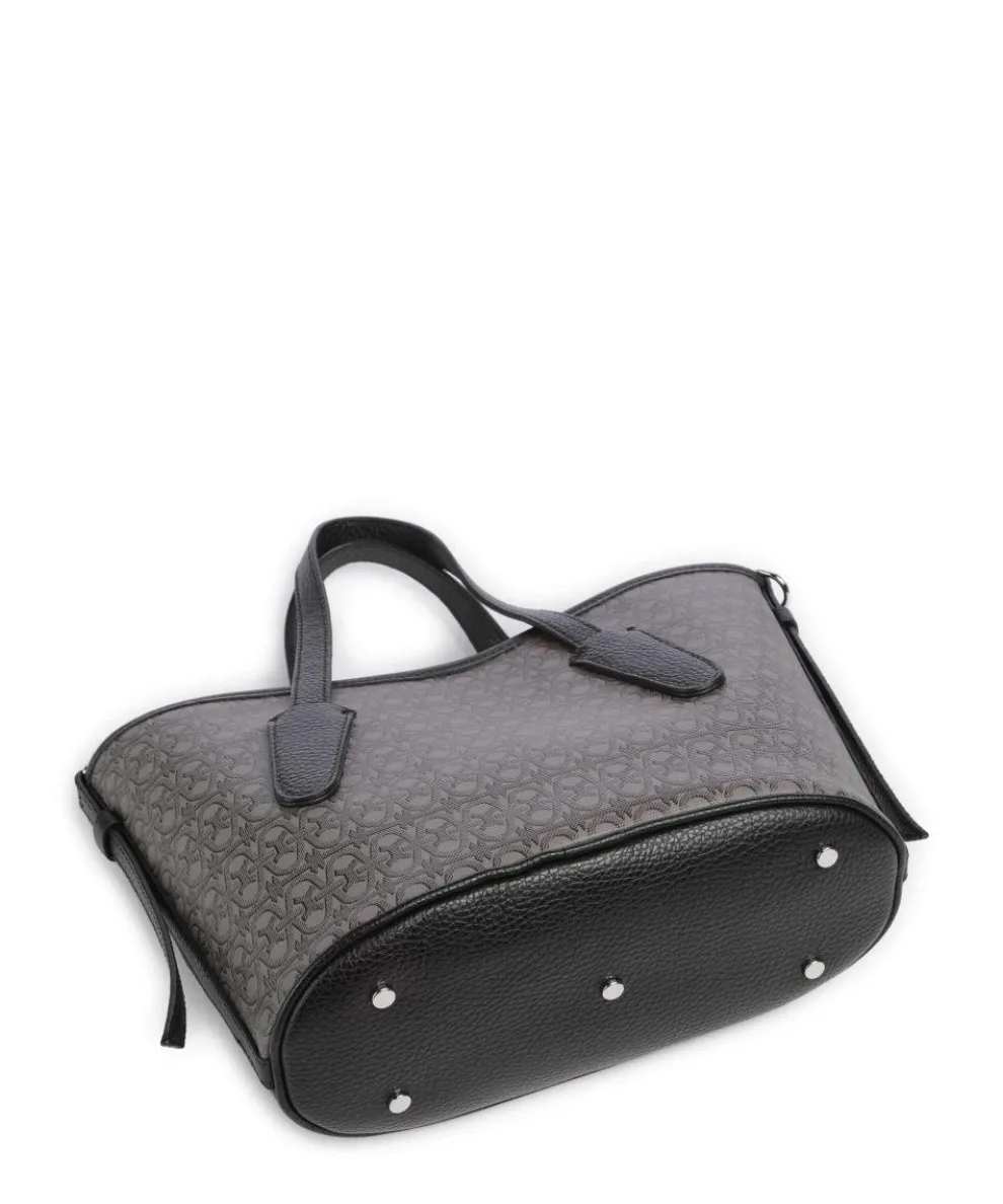 Never Without Bag Monogram Handbag cotton grey/black