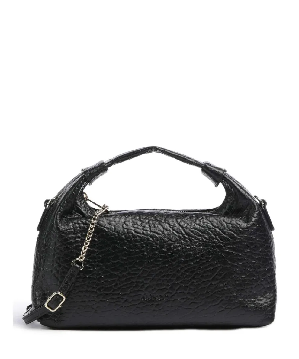 New Zealand Dandy Hobo bag embossed leather black