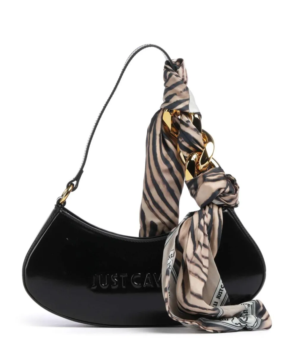 Chain Foulard Shoulder bag polyurethane, polyester black
