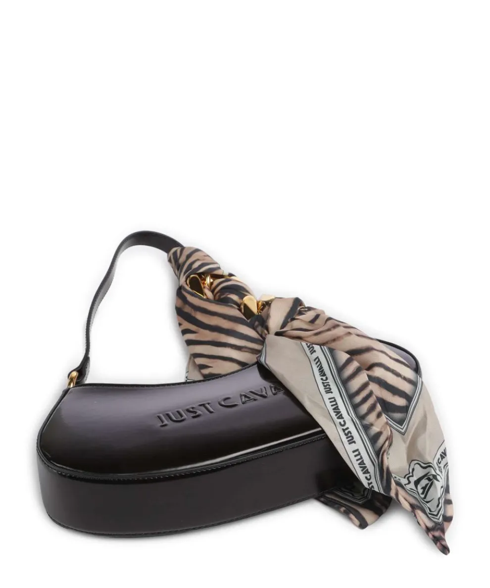 Chain Foulard Shoulder bag polyurethane, polyester black