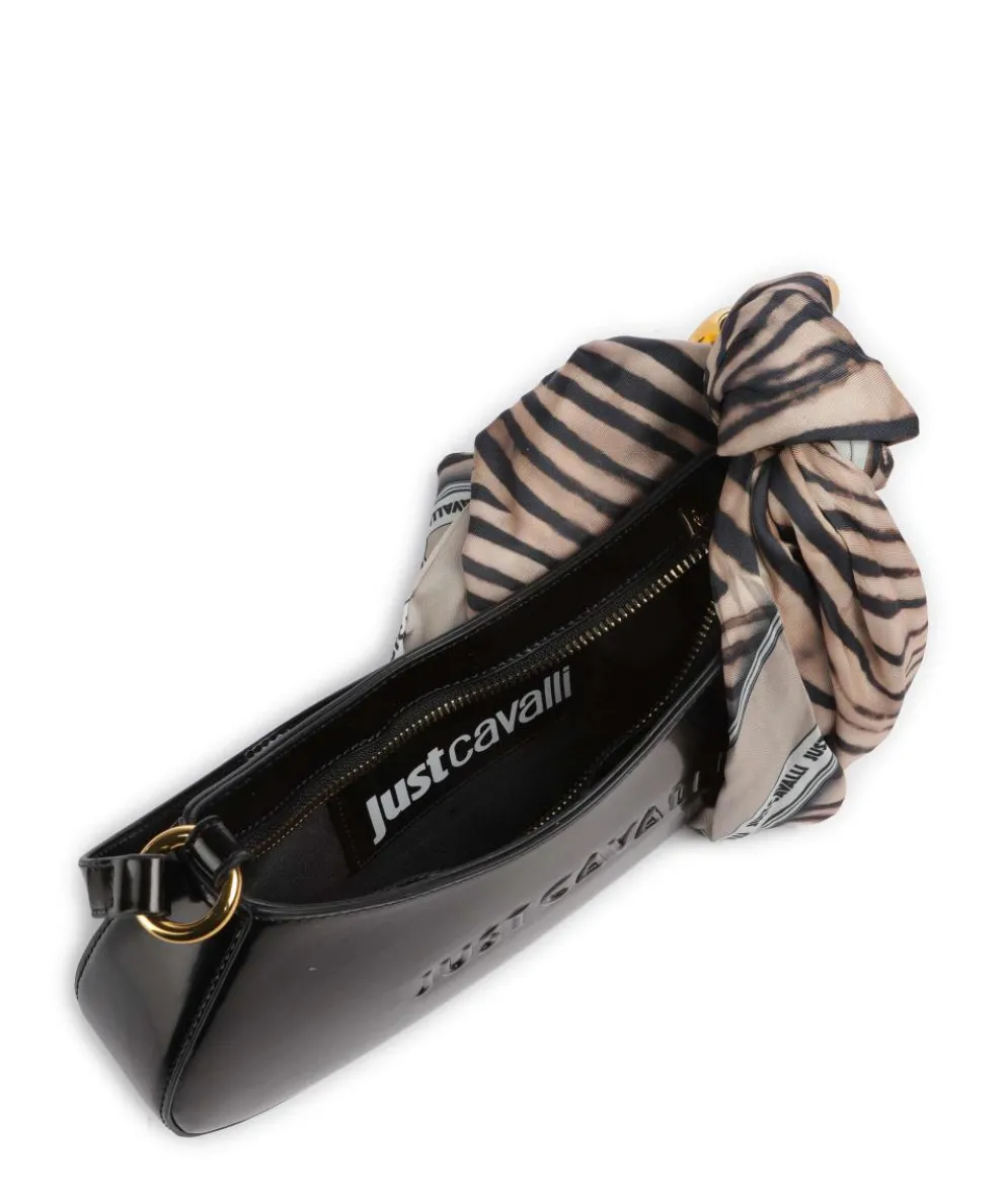 Chain Foulard Shoulder bag polyurethane, polyester black