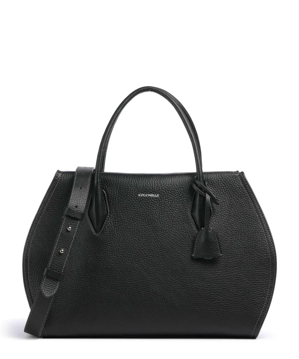 Lord Handbag grained leather black