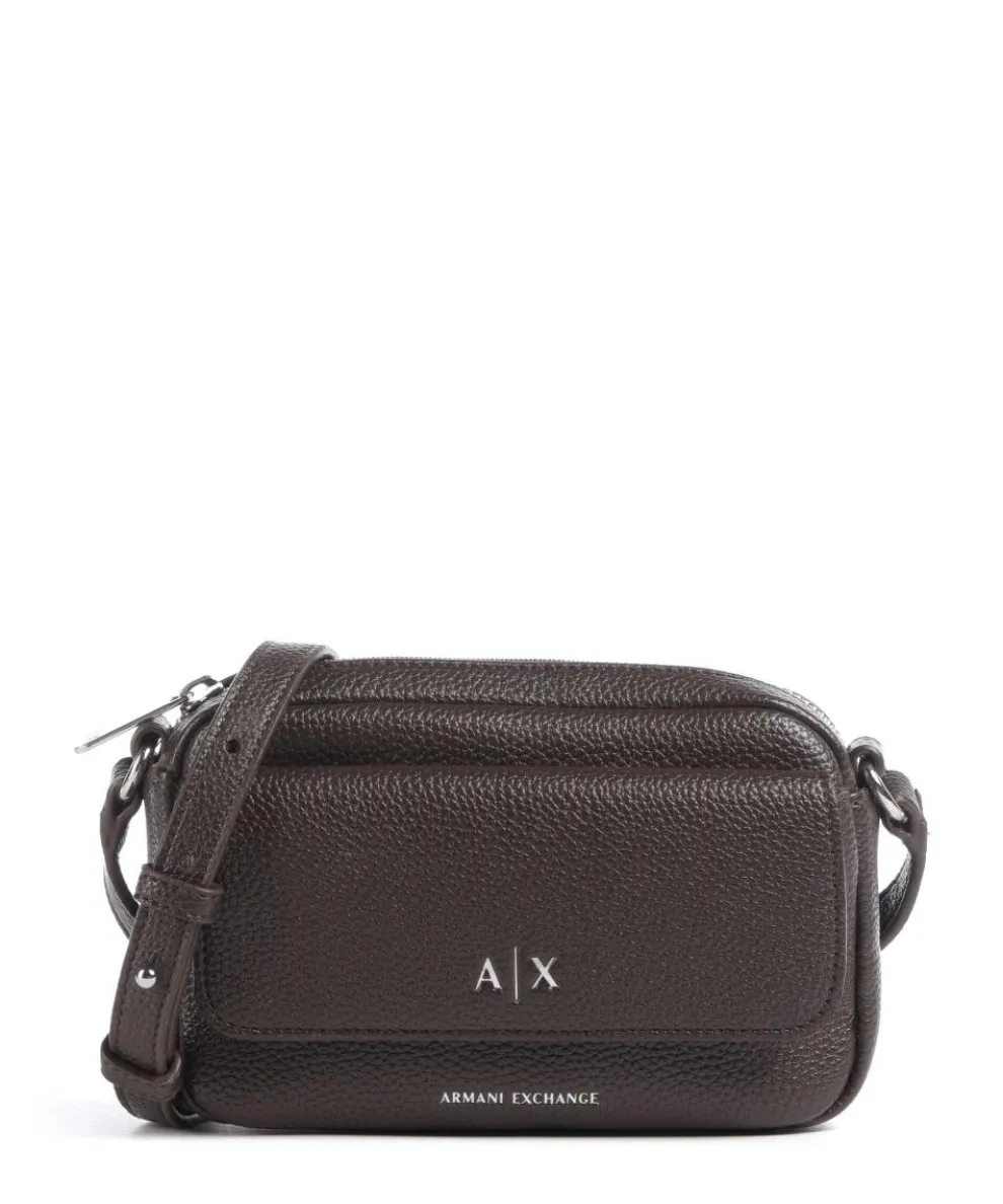 Nicole Crossbody bag imitation leather dark brown