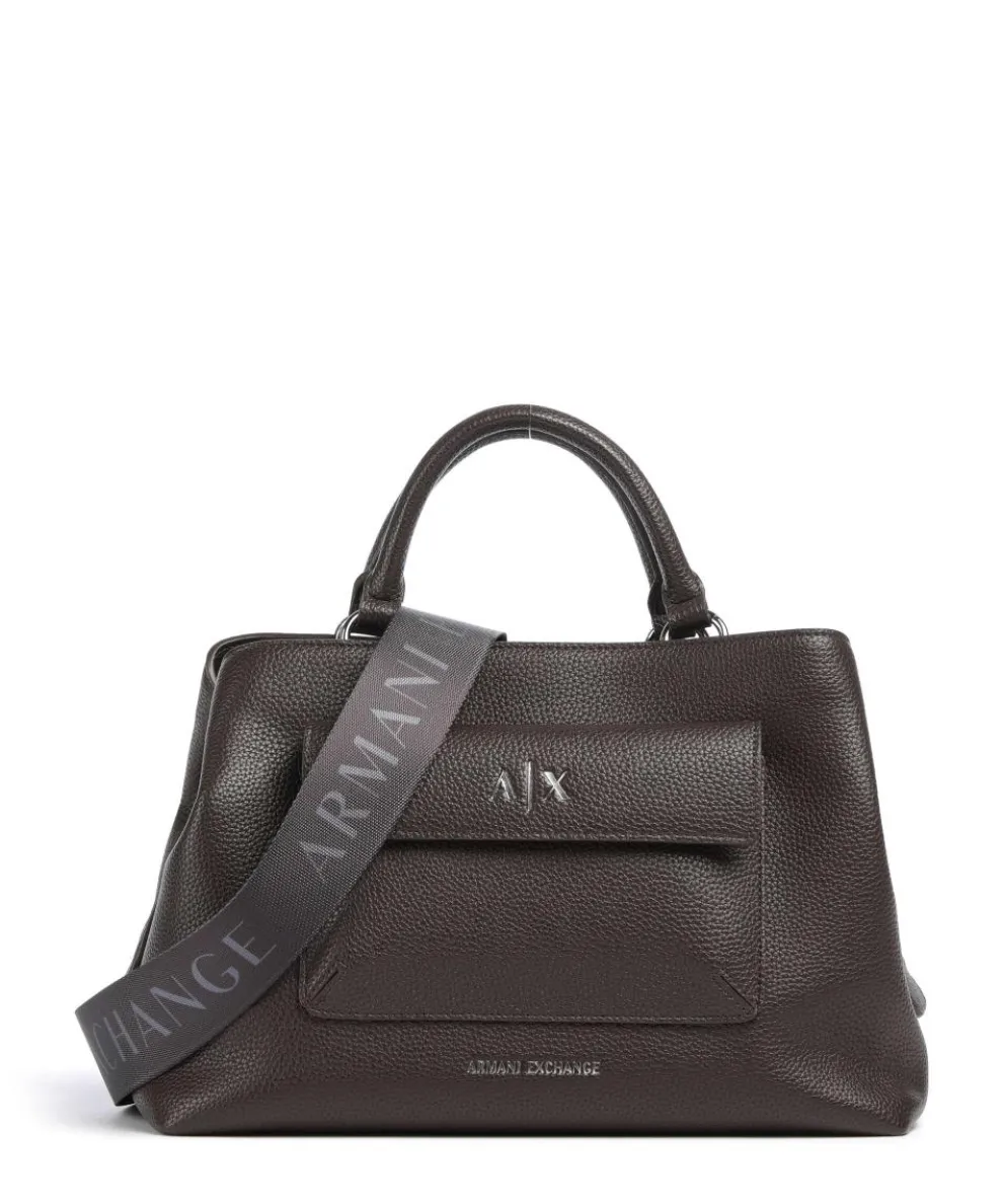 Nicole M Handbag imitation leather dark brown