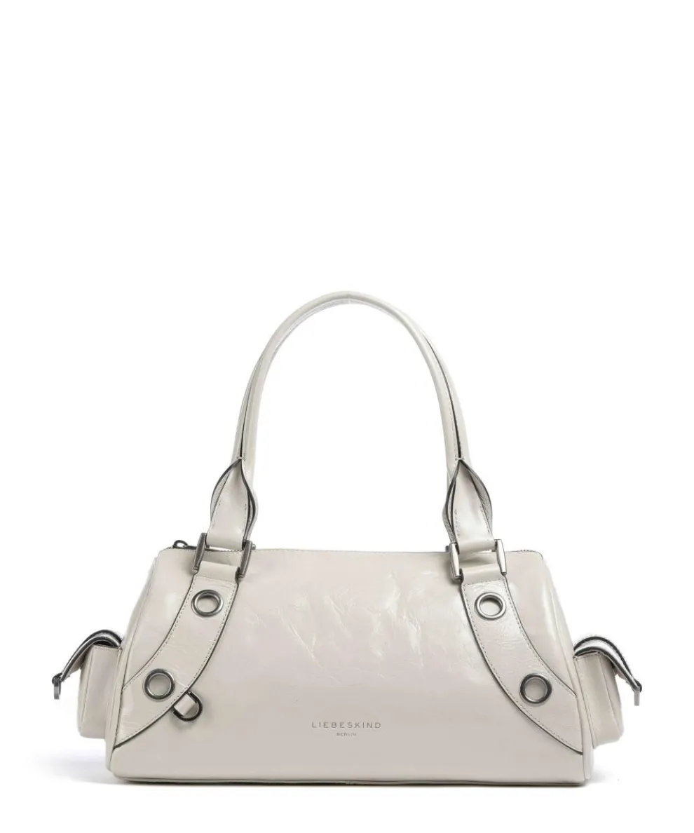 Nika Lack Distressed M Shoulder bag cow leather ivory
