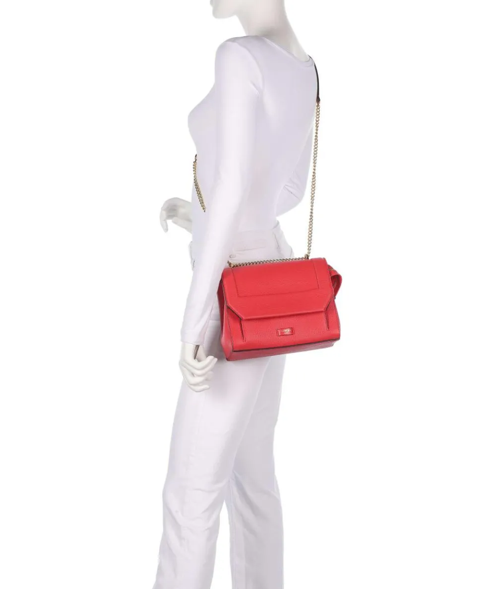 Ninon M Shoulder bag grained cow leather red