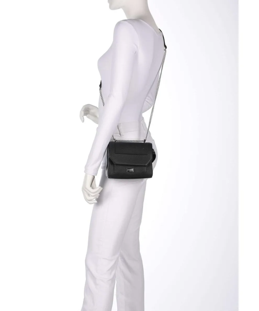 Ninon S Shoulder bag grained cow leather black