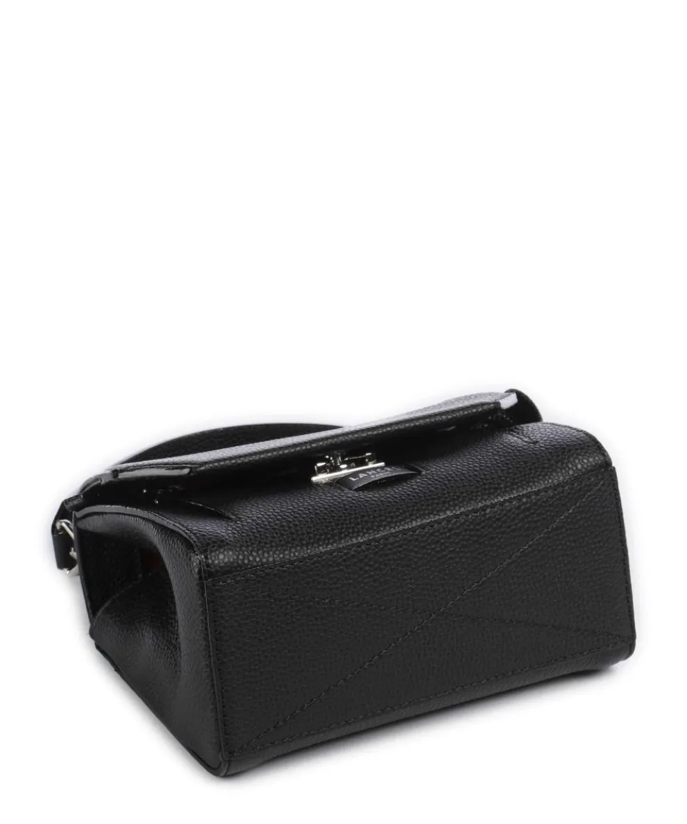 Ninon S Shoulder bag grained cow leather black