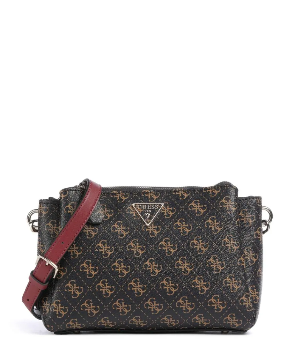 Noelle Q Logo Crossbody bag imitation leather dark brown