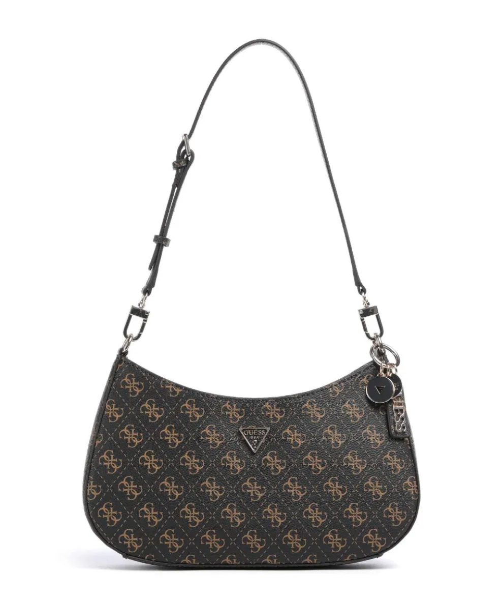 Noelle Q Logo Shoulder bag imitation leather dark brown