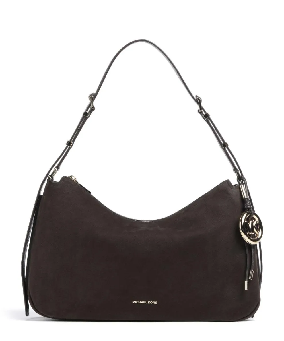 Nolita Medium Hobo bag nubuck cow leather dark brown