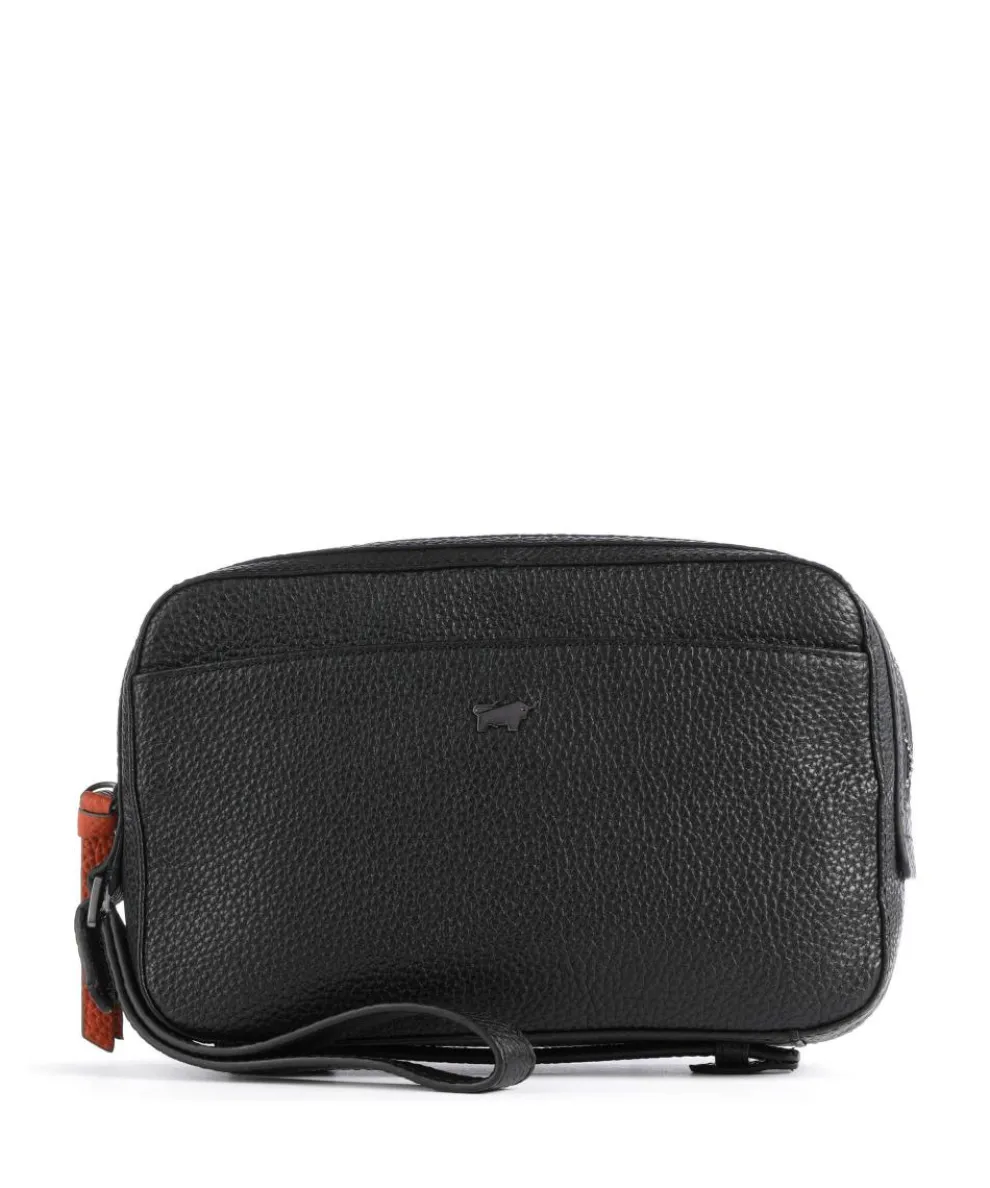 Novara Wristlet grained cow leather black