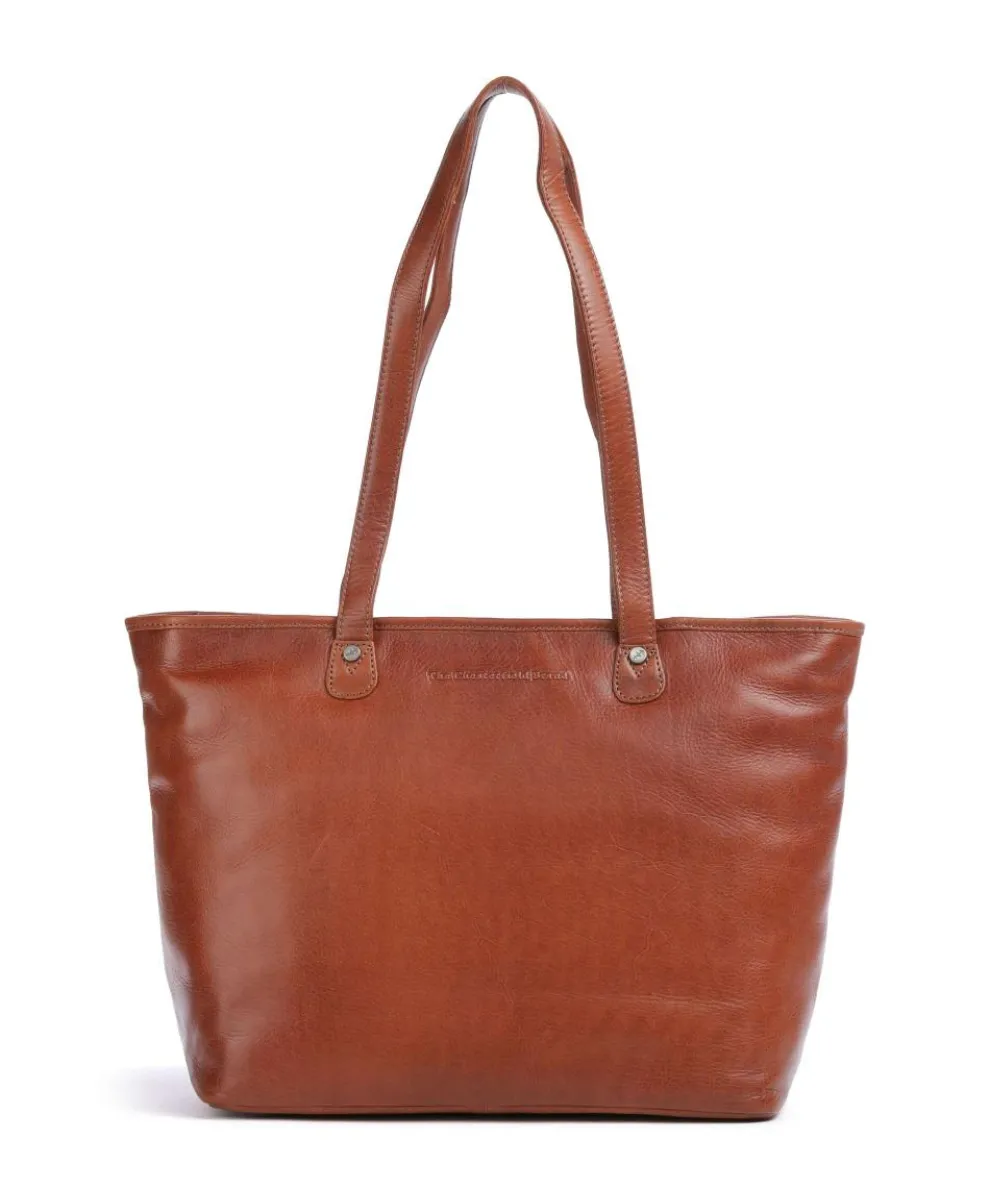 Novum Astano Tote bag 14″ grained leather cognac
