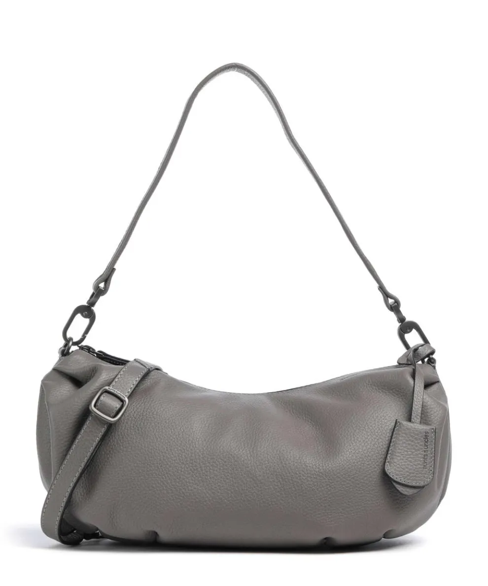 Philocalists Sparkle Hobo bag grained leather grey