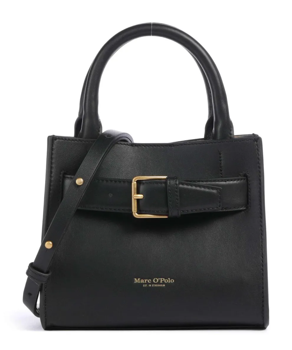 Clary Crossbody bag fine grain cow leather black