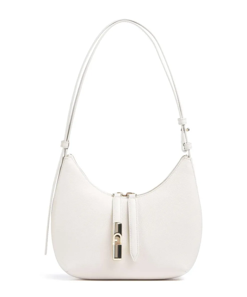 Goccia S Shoulder bag grained calfskin cream