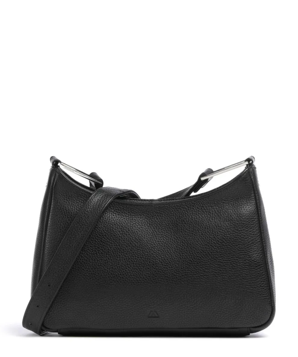 Nuria Crossbody bag grained cow leather black