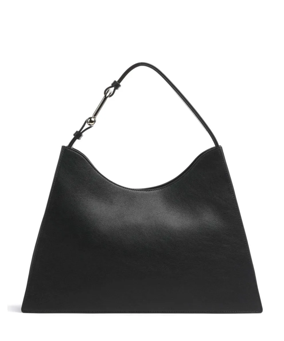 Nuvola L Hobo bag fine grain leather black