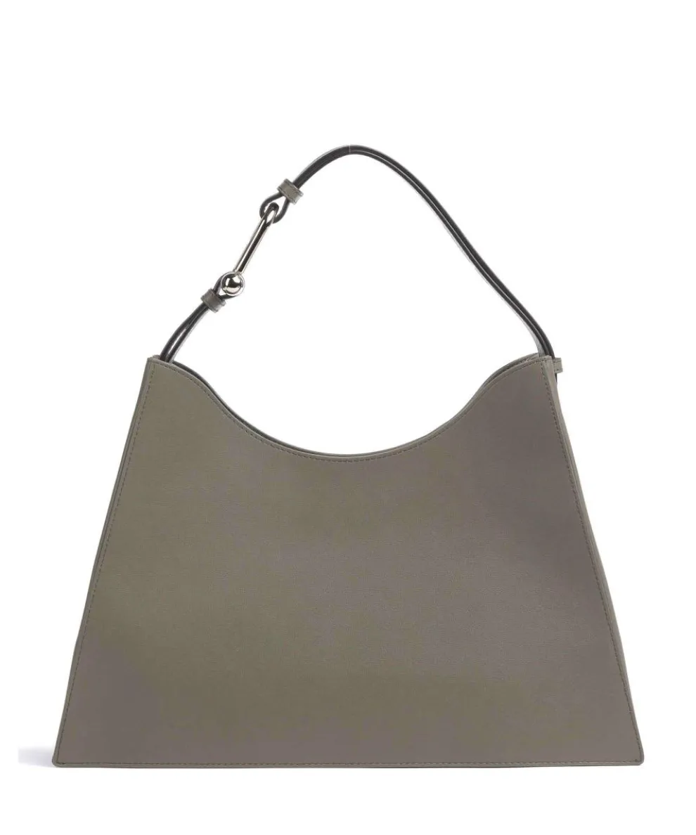Nuvola L Hobo bag fine grain leather khaki