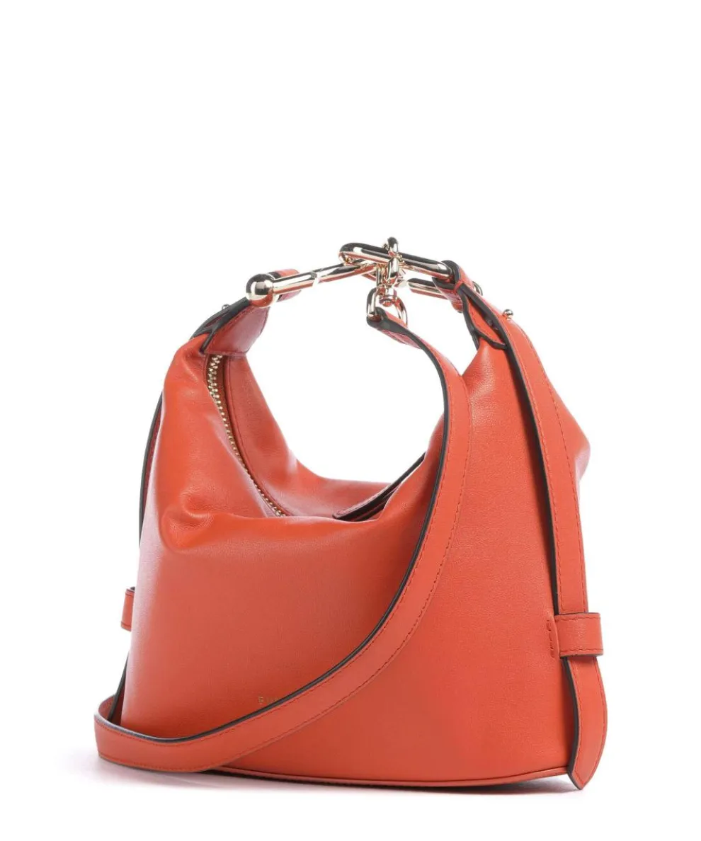 Nuvola Mini Handbag fine grain leather orange