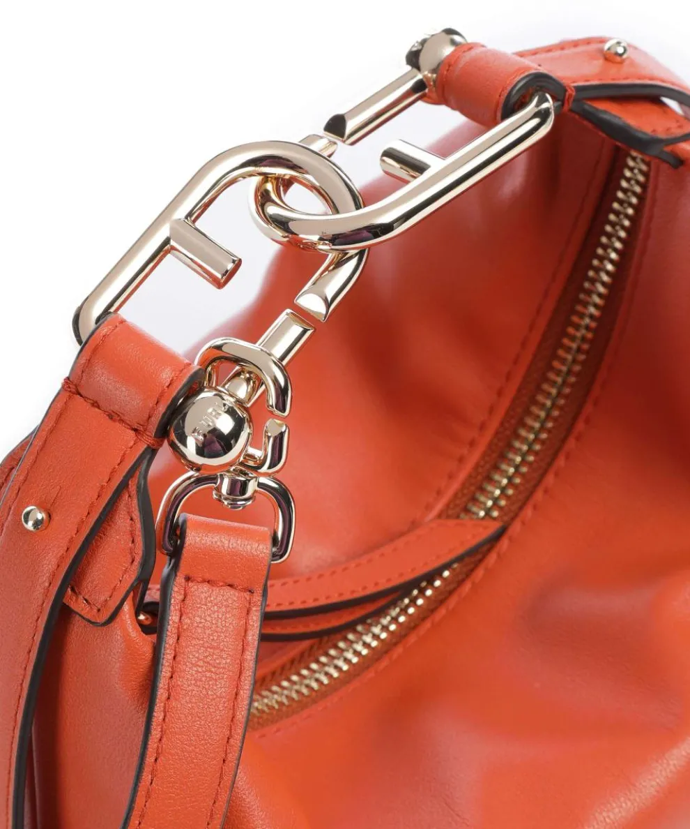 Nuvola Mini Handbag fine grain leather orange
