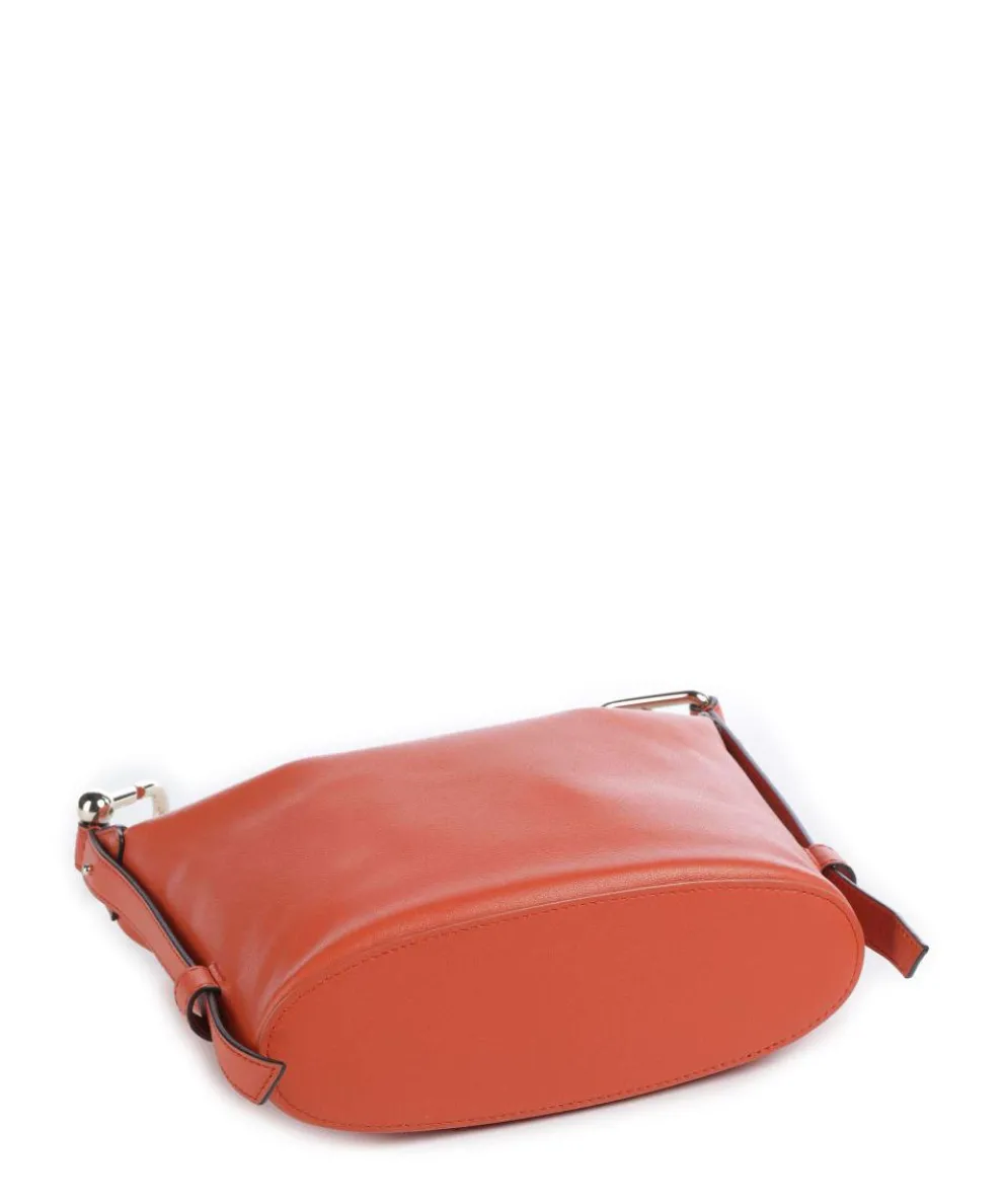 Nuvola Mini Handbag fine grain leather orange