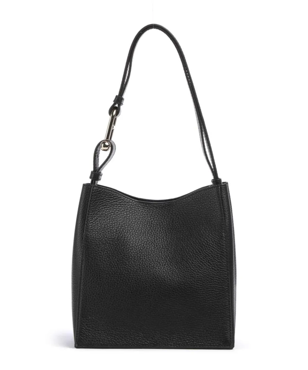 Nuvola Mini Hobo bag grained calfskin black