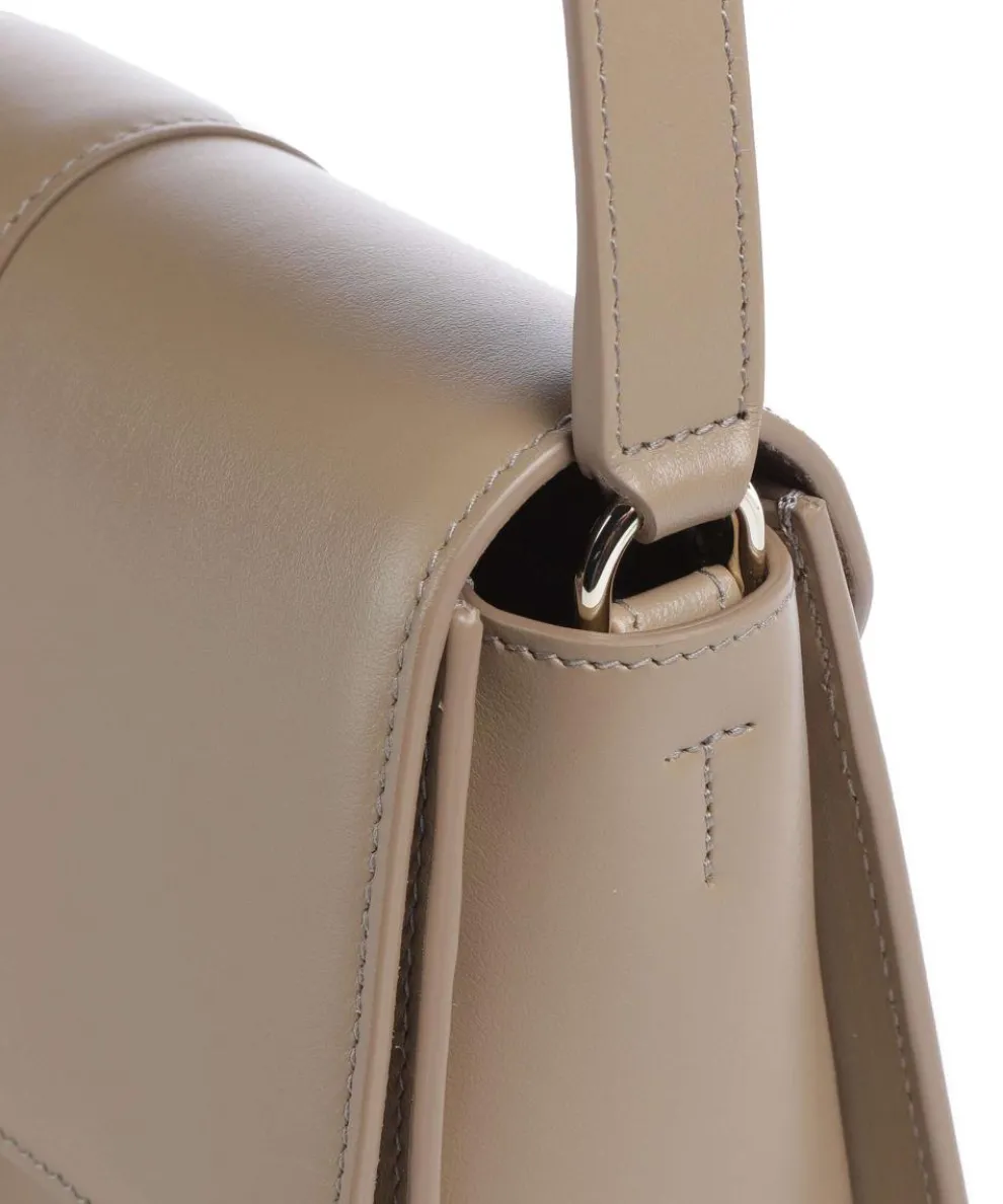 Nuvola S Crossbody bag fine grain leather taupe