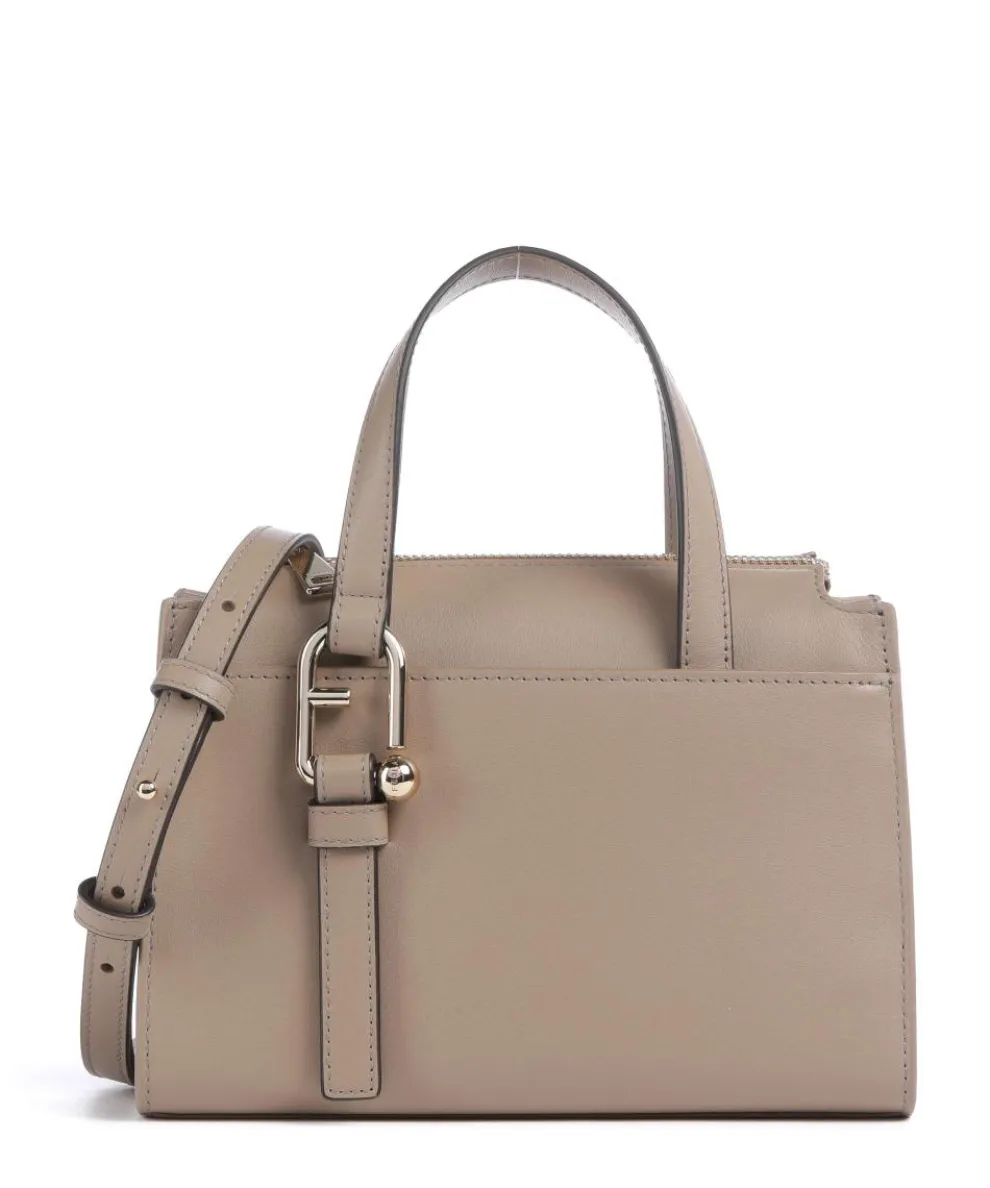 Nuvola S Handbag fine grain leather taupe