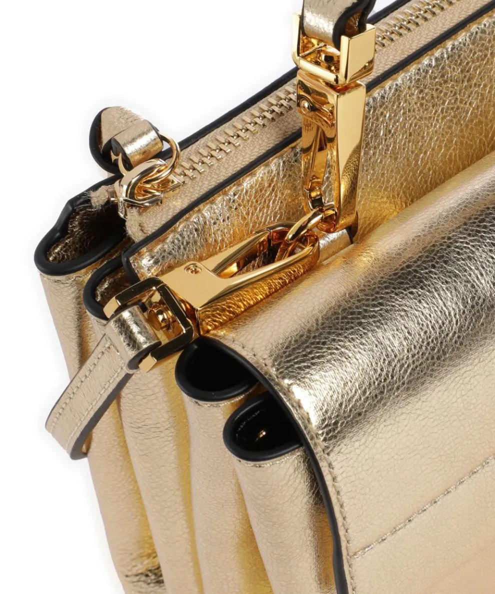 Arlettis Crossbody bag grained leather gold