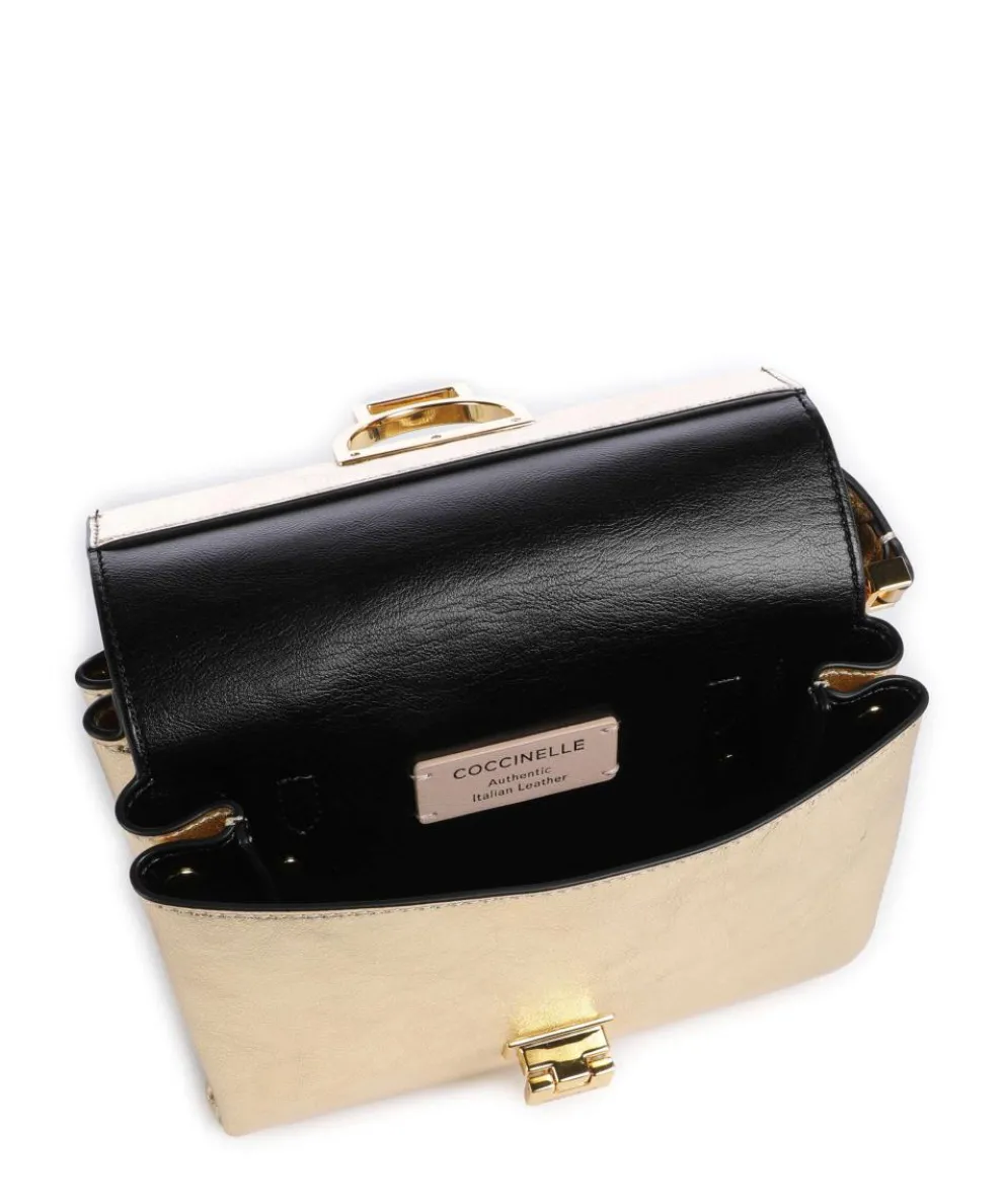 Arlettis Crossbody bag grained leather gold