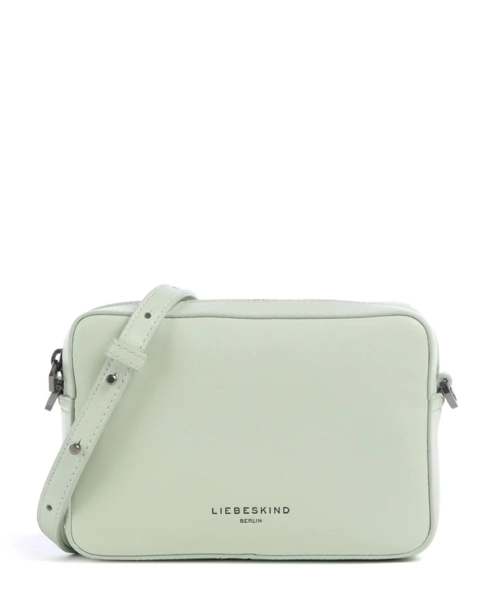 Hilla S Crossbody bag sheepskin leather mint green