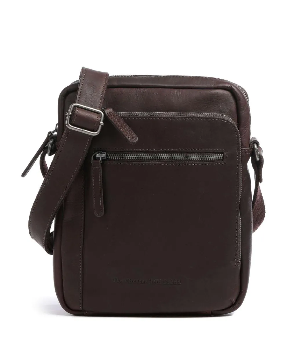Dessau Crossbody bag pull-up cow leather dark brown