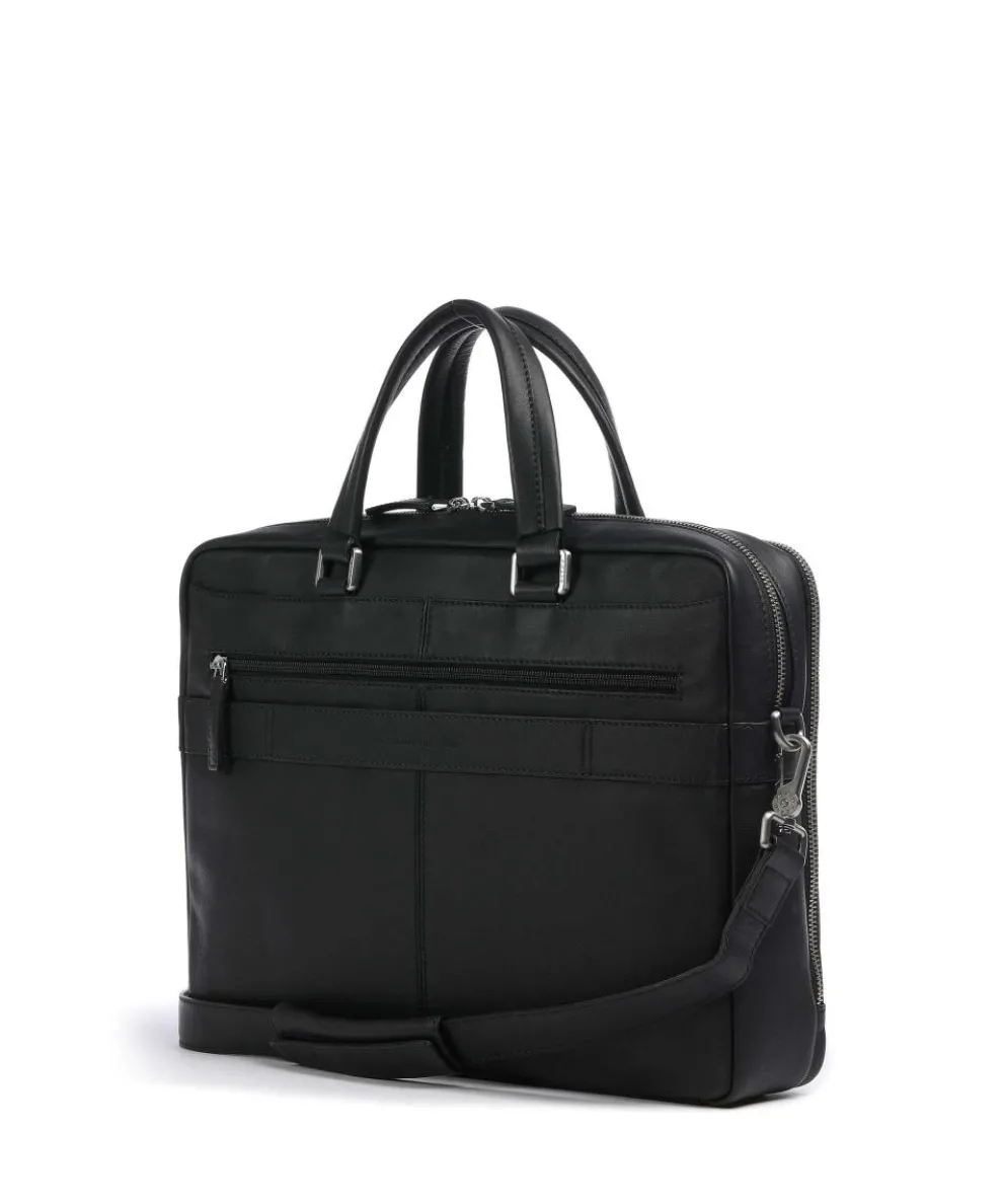 Relaxed Briefcase 15.6″ cow leather black