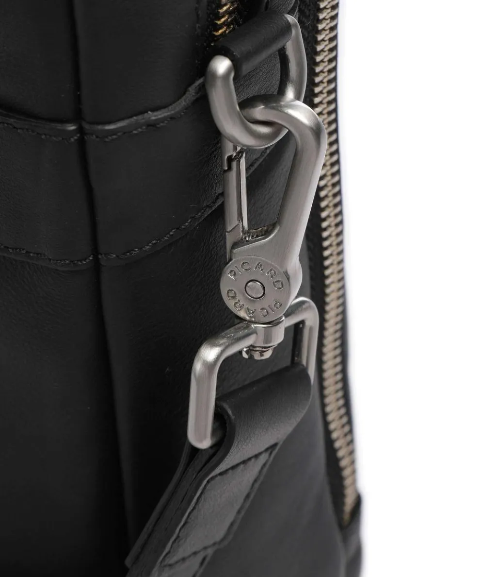 Relaxed Briefcase 15.6″ cow leather black