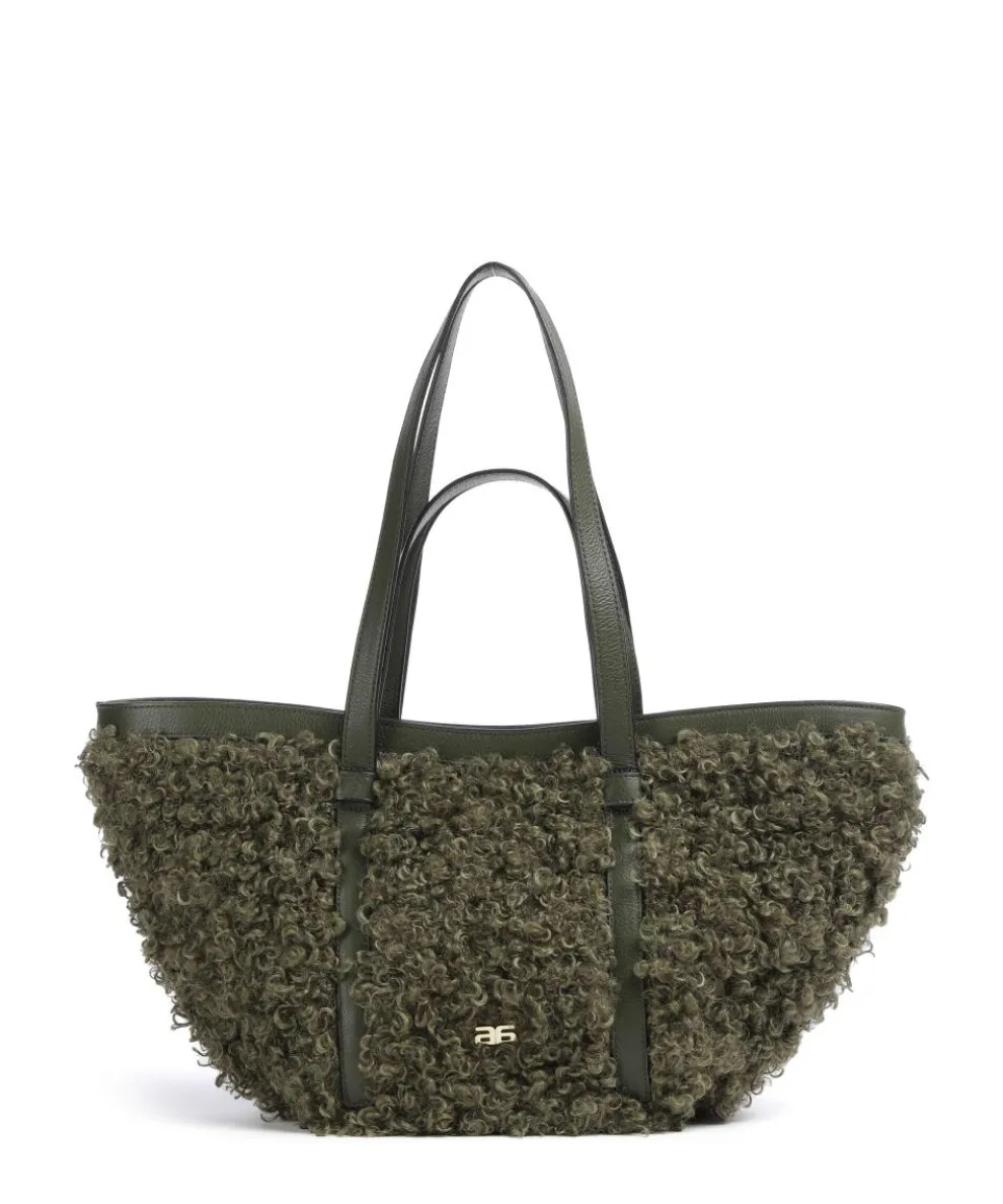 Latxa Cosmo Medium Tote bag faux fur khaki