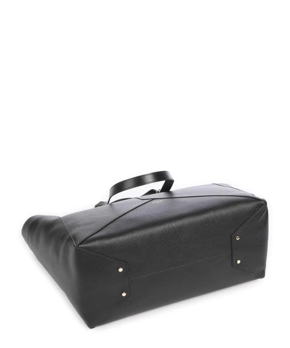 Enveloppe L Tote bag 15″ grained cow leather black