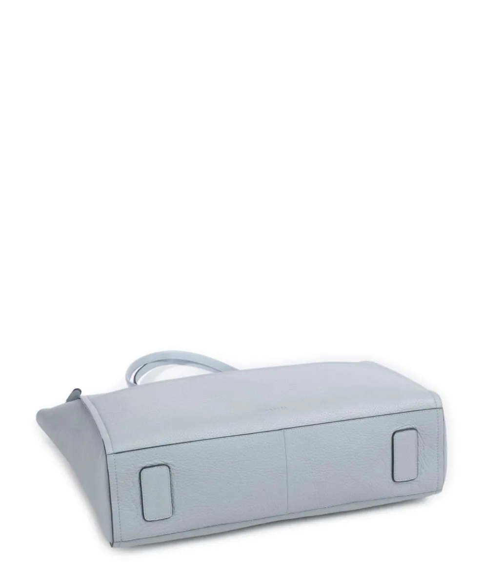 Oak Street Tote bag grained cow leather light blue