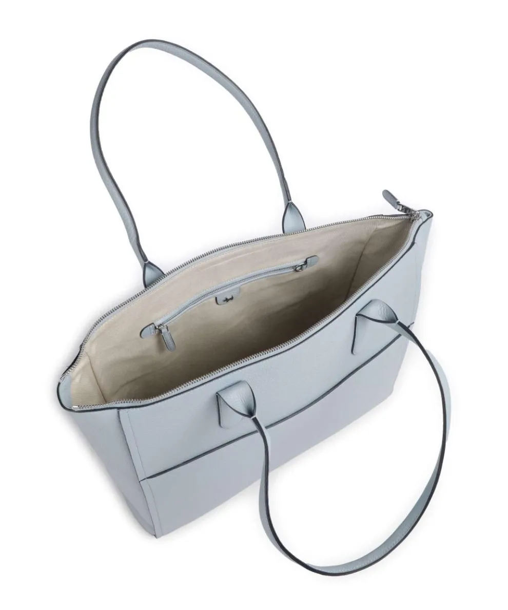 Oak Street Tote bag grained cow leather light blue