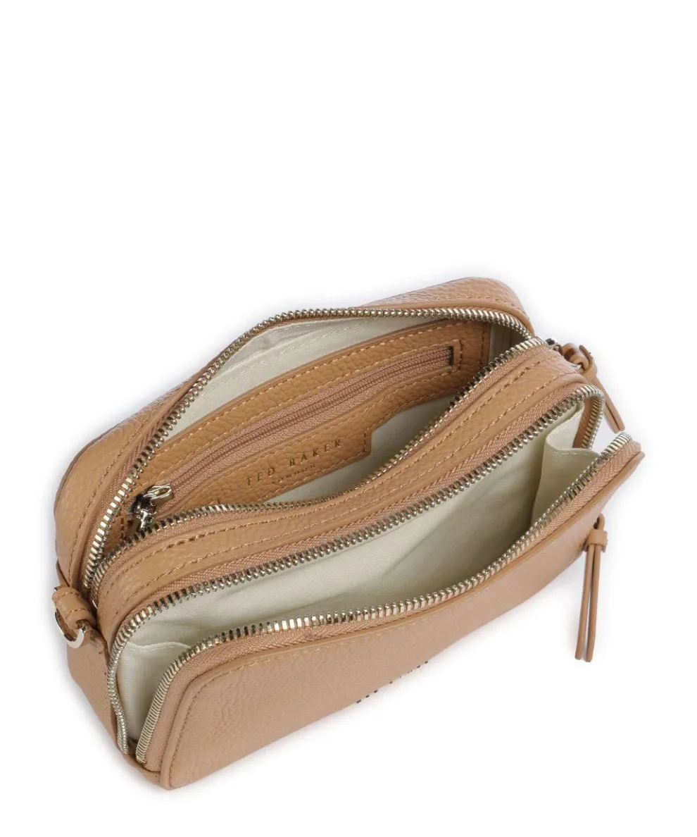 Stunna Crossbody bag grained cow leather light brown